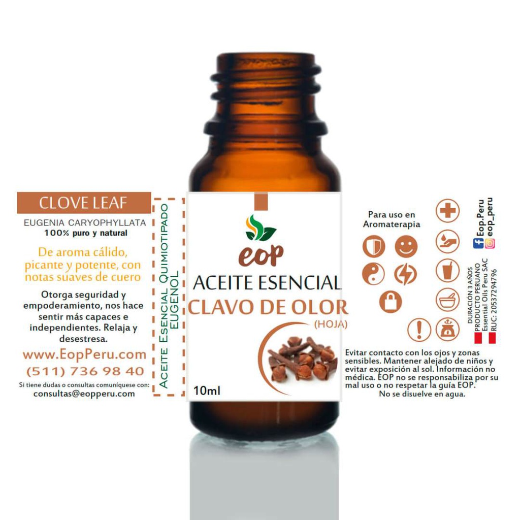 Aceite Esencial de Clavo de olor